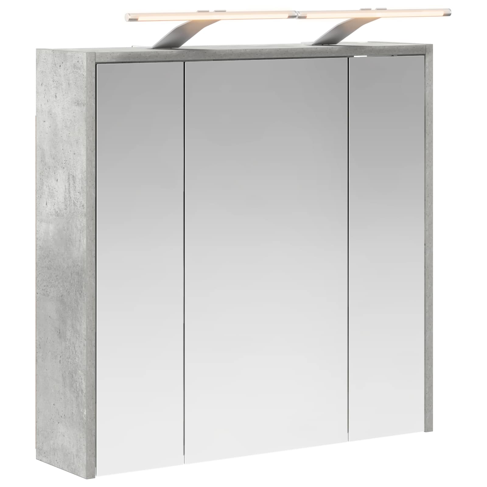 Koupelnová zrcadlová skříň Betonově šedá 63,5 x 16 x 62,5 cm - obrázek 2