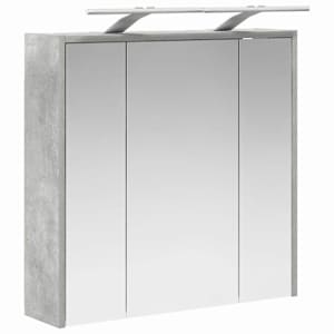 Koupelnová zrcadlová skříň Betonově šedá 63,5 x 16 x 62,5 cm - obrázek 5