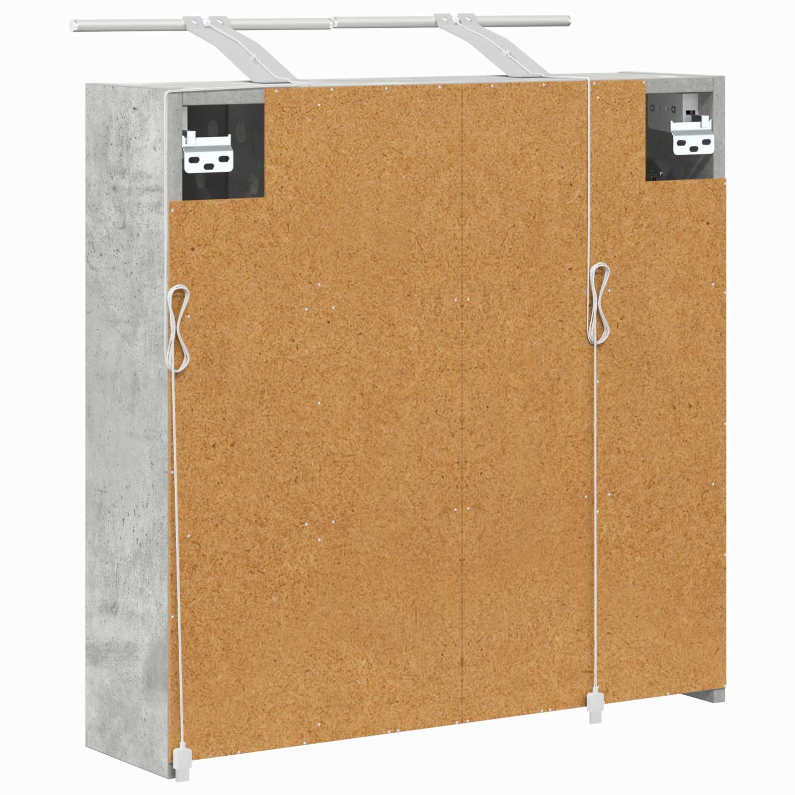 Koupelnová zrcadlová skříň Betonově šedá 63,5 x 16 x 62,5 cm - obrázek 9