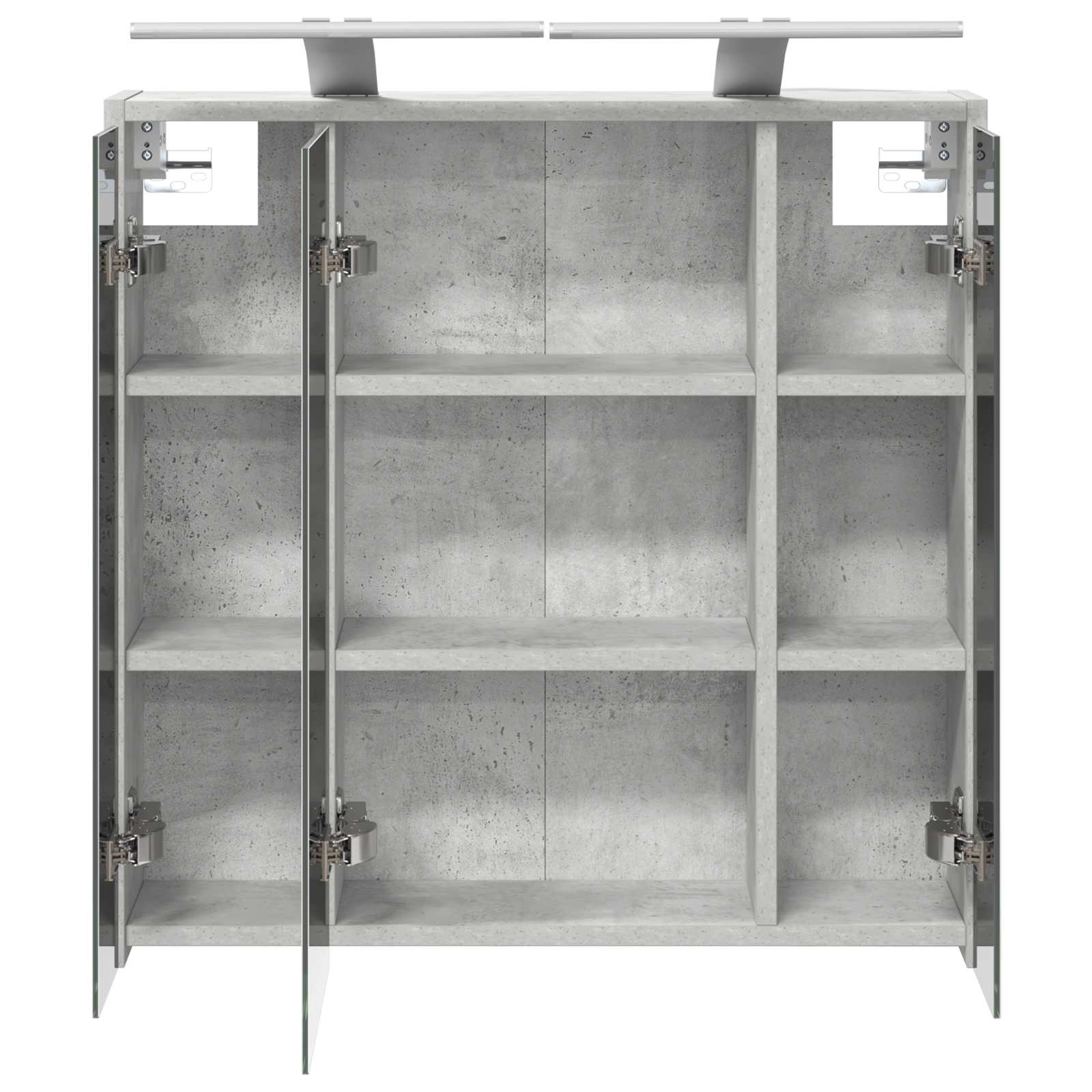 Koupelnová zrcadlová skříň Betonově šedá 63,5 x 16 x 62,5 cm - obrázek 7