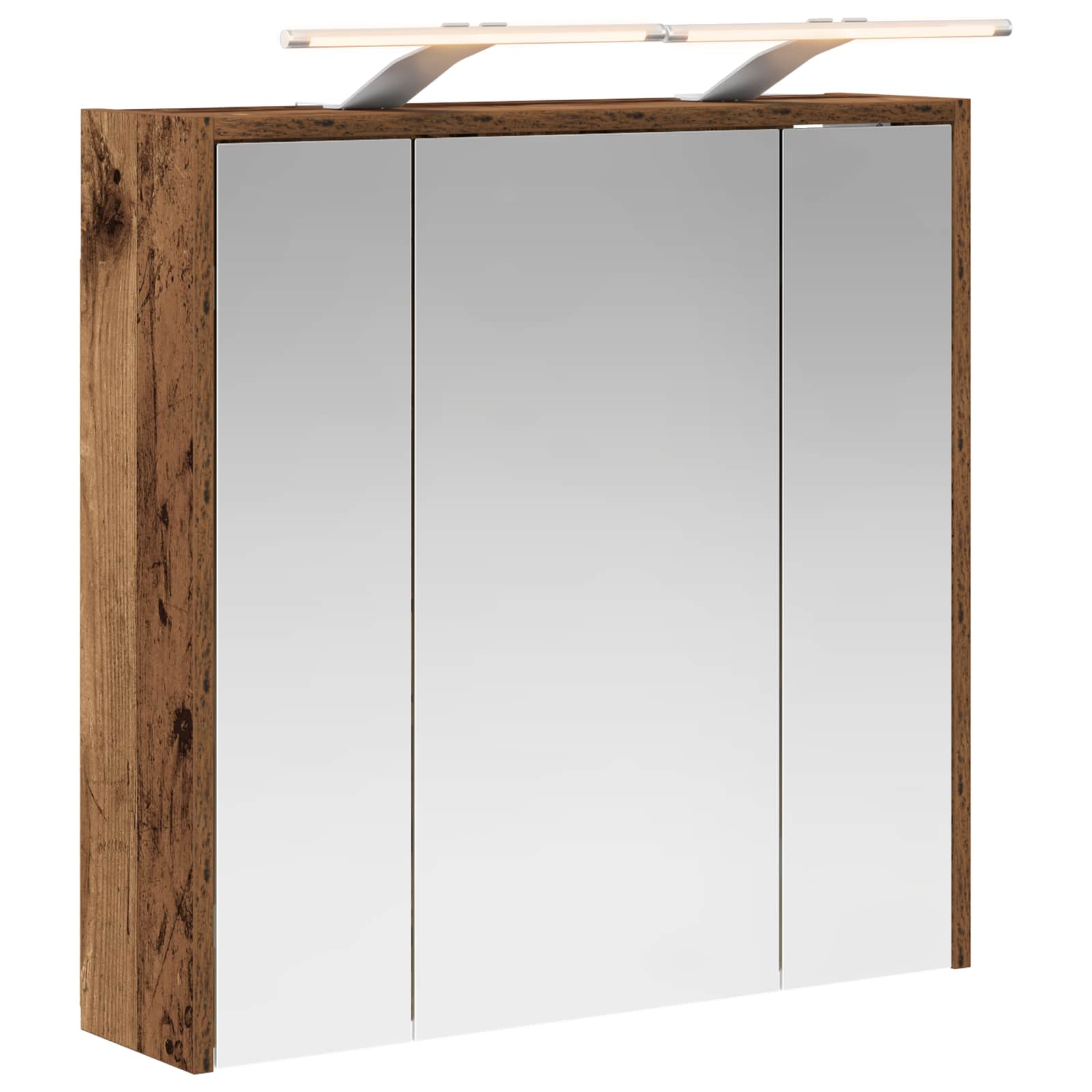 Koupelnová zrcadlová skříň Staré dřevo 63,5 x 16 x 62,5 cm - obrázek 2