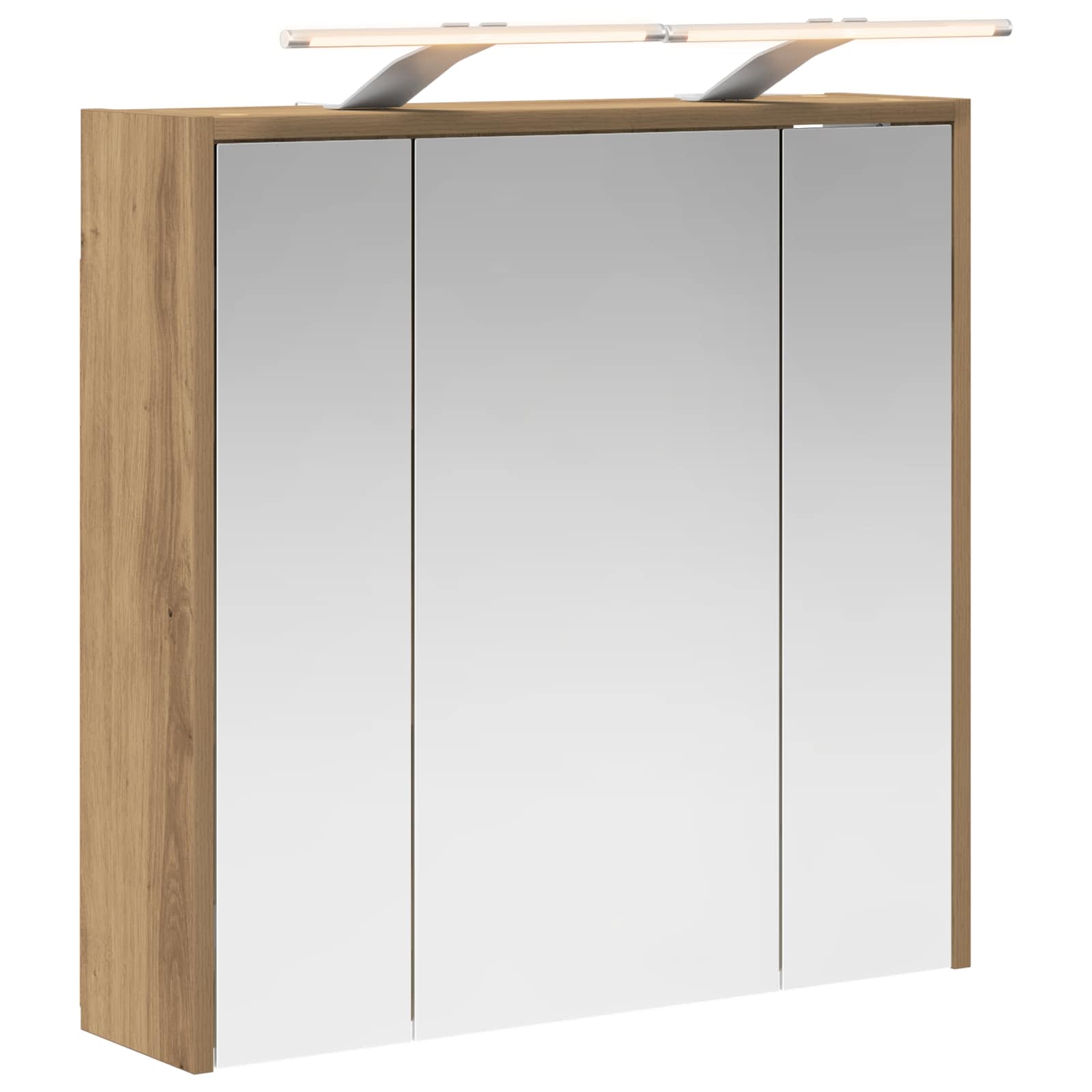 Koupelnová zrcadlová skříň Umělecký dub 63,5 x 16 x 62,5 cm - obrázek 2