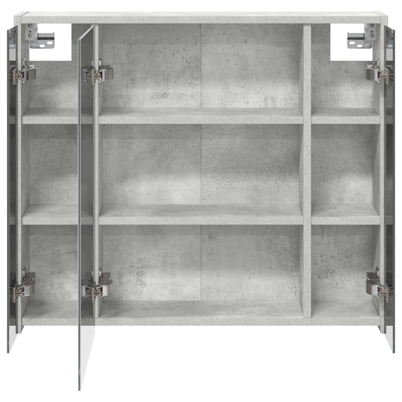Koupelnová zrcadlová skříň Betonově šedá 73,5 x 16 x 62,5 cm - obrázek 6