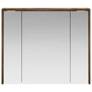 Koupelnová zrcadlová skříň Kouřový dub 73,5 x 16 x 62,5 cm - obrázek 5
