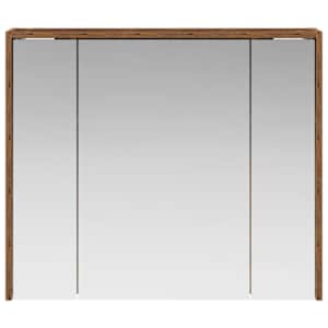Koupelnová zrcadlová skříň Staré dřevo 73,5 x 16 x 62,5 cm - obrázek 5