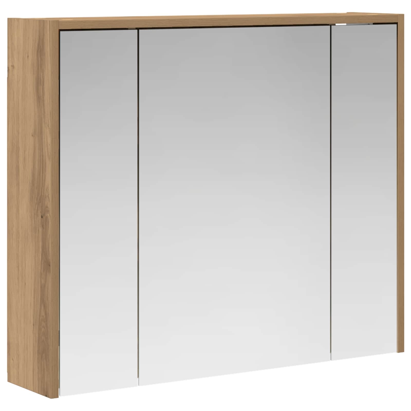 Koupelnová zrcadlová skříň Umělecký dub 73,5 x 16 x 62,5 cm - obrázek 2