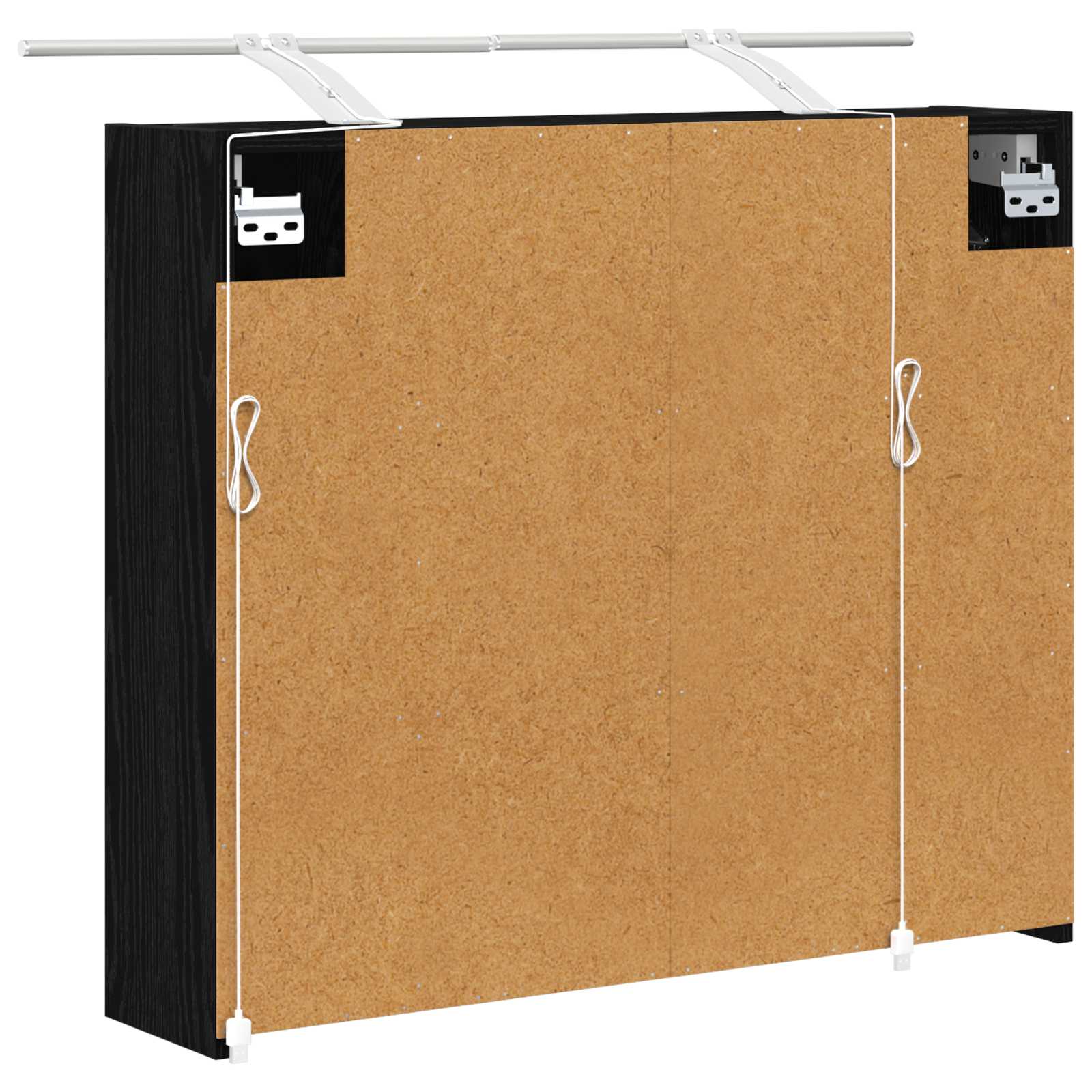 Koupelnová zrcadlová skříň Černý dub 73,5 x 16 x 62,5 cm - obrázek 9