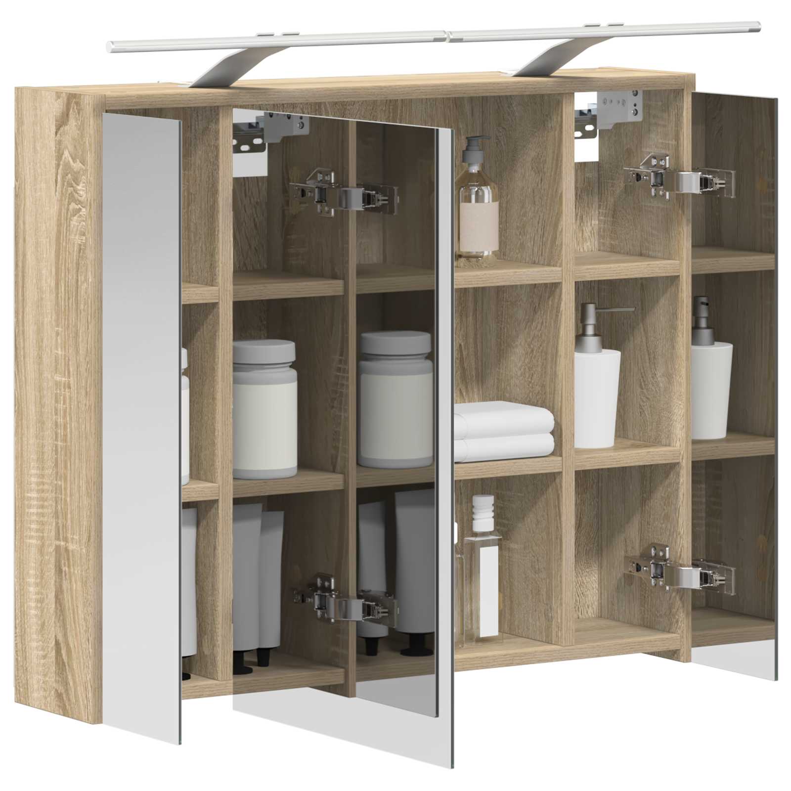 Koupelnová zrcadlová skříň Sonoma dub 73,5 x 16 x 62,5 cm - obrázek 3