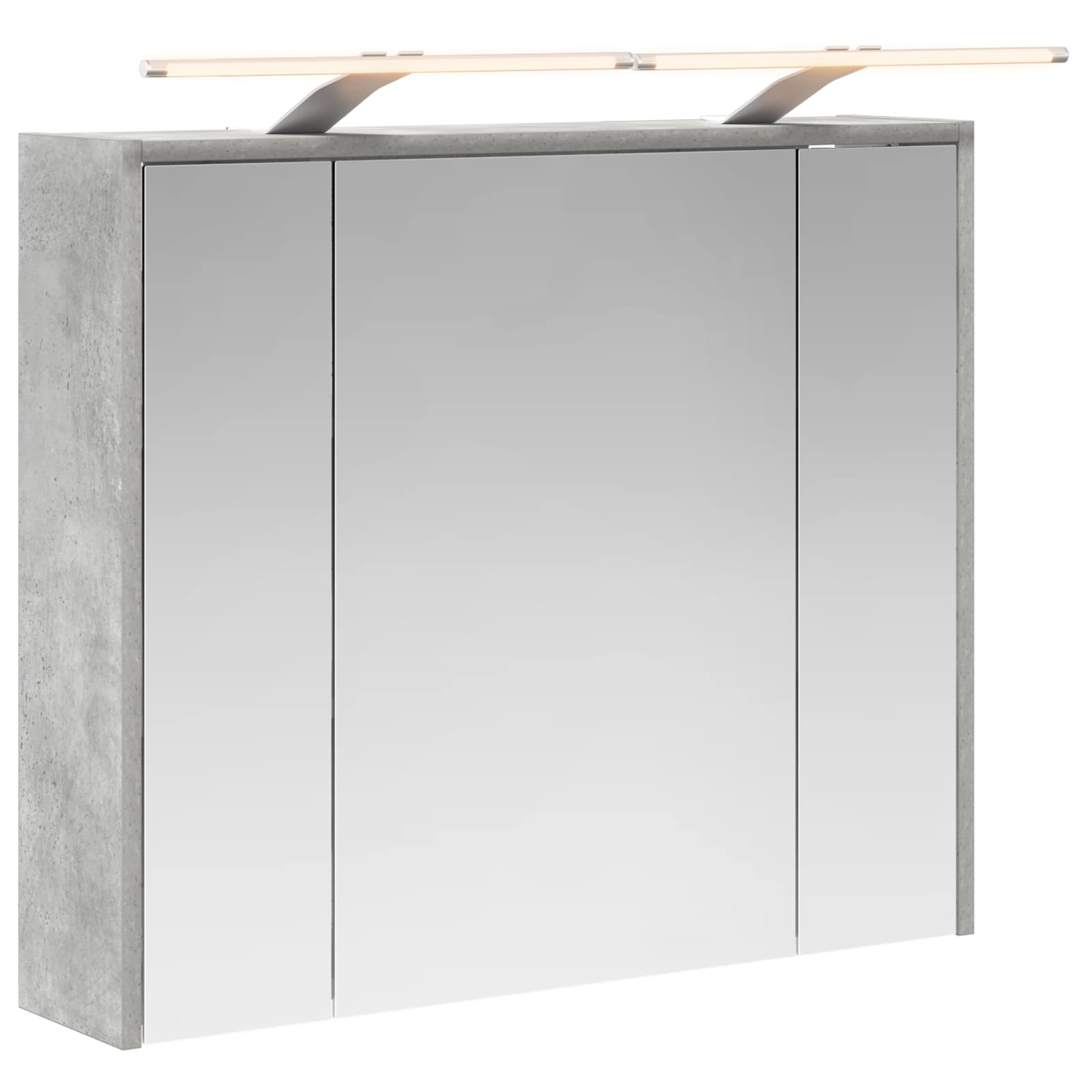 Koupelnová zrcadlová skříň Betonově šedá 73,5 x 16 x 62,5 cm - obrázek 2