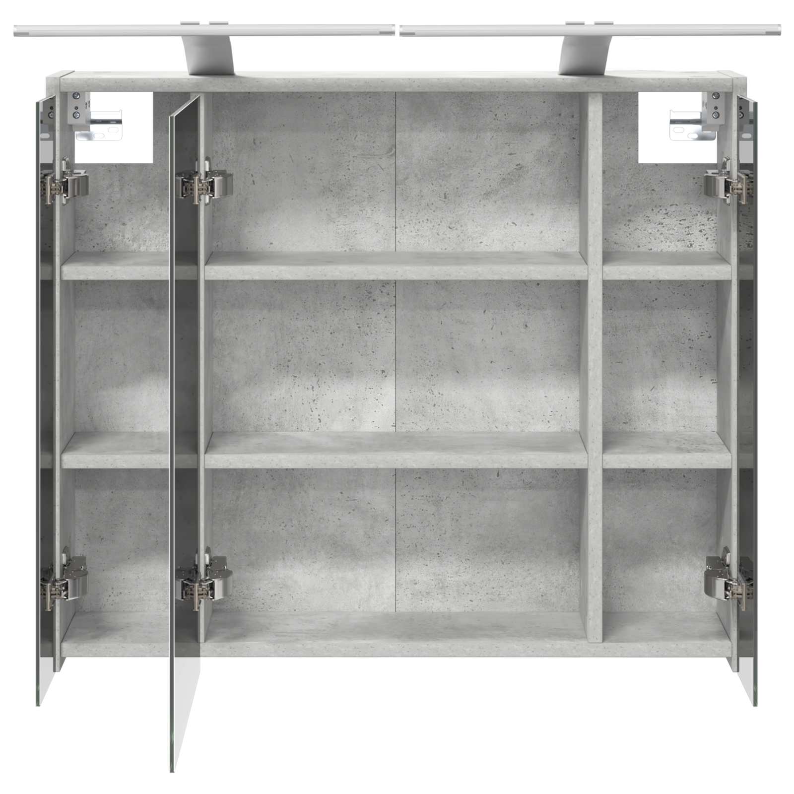 Koupelnová zrcadlová skříň Betonově šedá 73,5 x 16 x 62,5 cm - obrázek 7