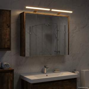 Koupelnová zrcadlová skříň Kouřový dub 73,5 x 16 x 62,5 cm - obrázek 1