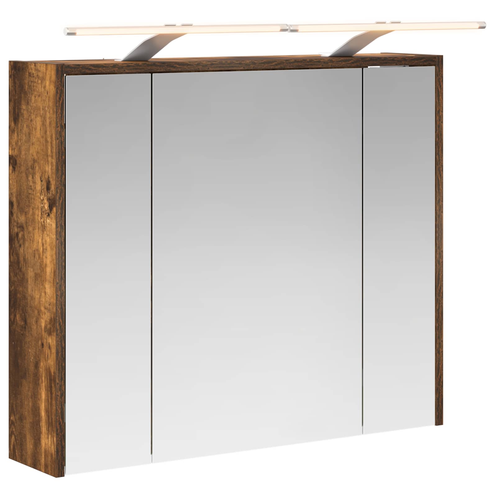 Koupelnová zrcadlová skříň Kouřový dub 73,5 x 16 x 62,5 cm - obrázek 2