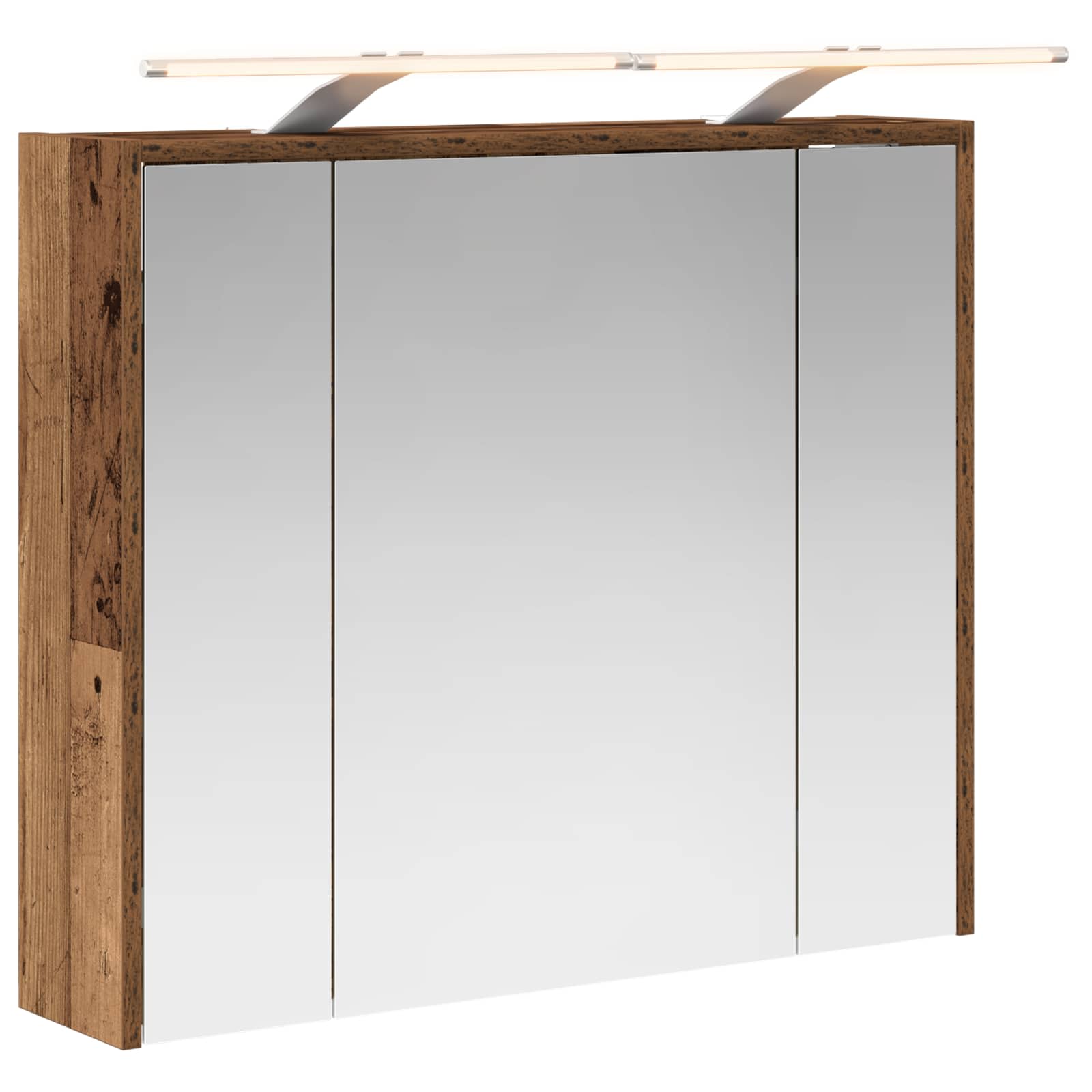 Koupelnová zrcadlová skříň Staré dřevo 73,5 x 16 x 62,5 cm - obrázek 2