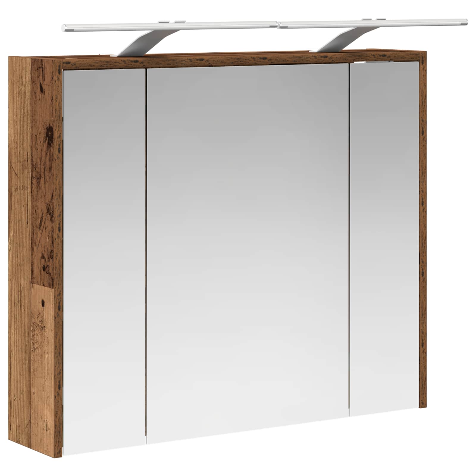 Koupelnová zrcadlová skříň Staré dřevo 73,5 x 16 x 62,5 cm - obrázek 5
