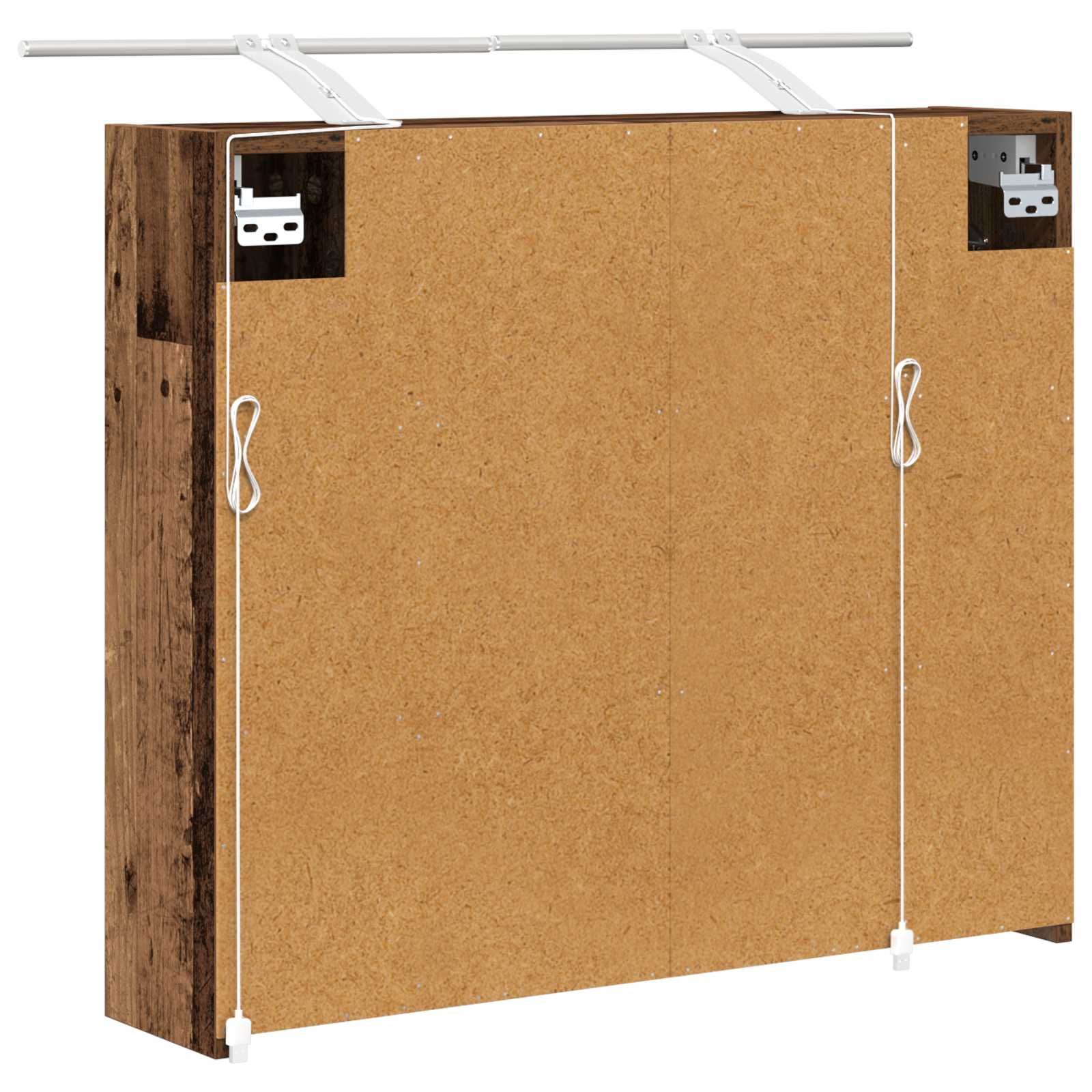 Koupelnová zrcadlová skříň Staré dřevo 73,5 x 16 x 62,5 cm - obrázek 9