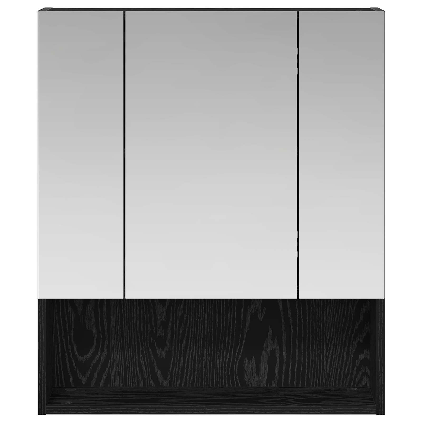 Koupelnová zrcadlová skříň s policí Černý dub 60 x 14.5 x 70 cm - obrázek 5