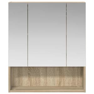 Koupelnová zrcadlová skříň Sonoma dub 60 x 14.5 x 70 cm - obrázek 5