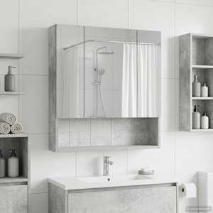 Koupelnová zrcadlová skříň Betonově šedá 60 x 14.5 x 70 cm - obrázek 4