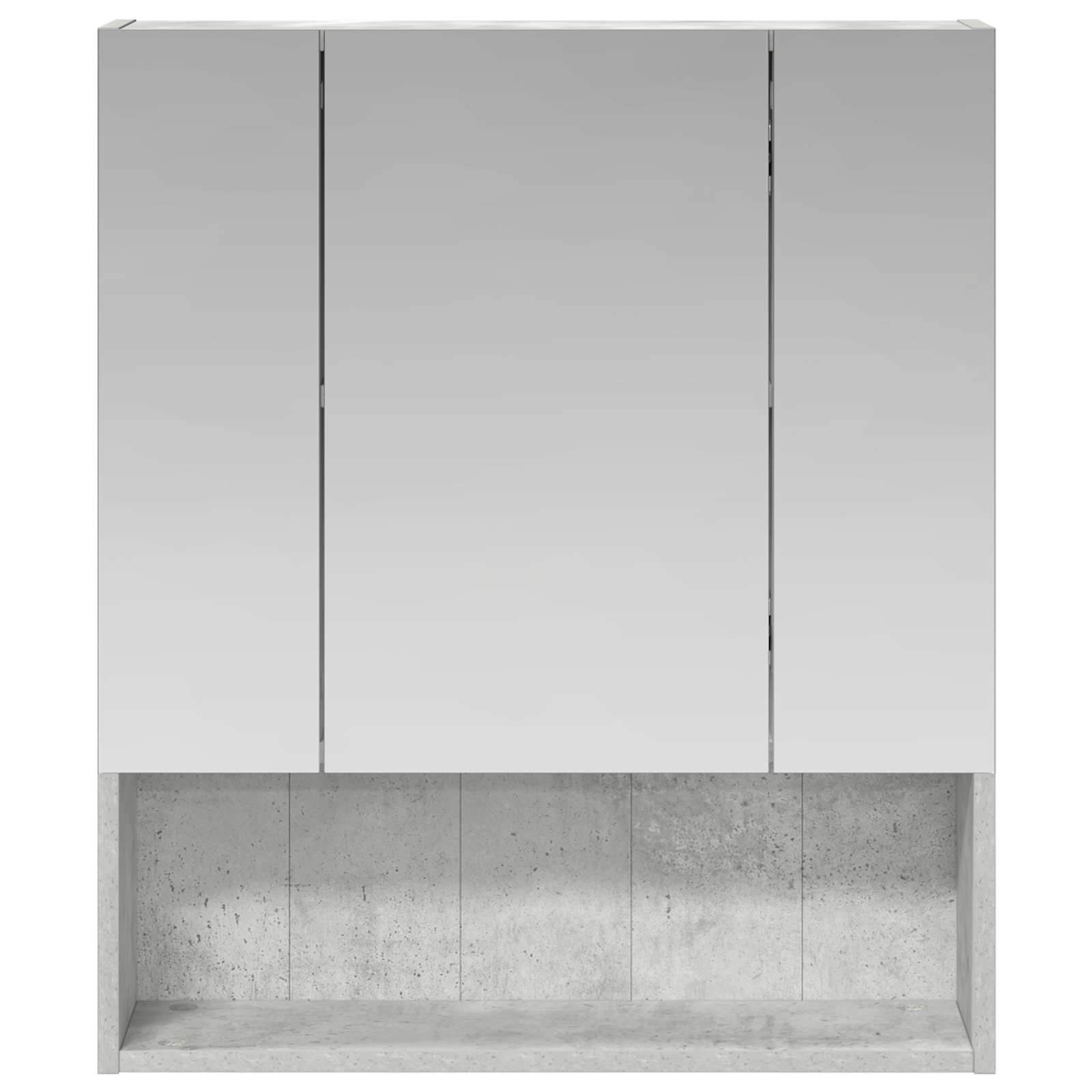 Koupelnová zrcadlová skříň Betonově šedá 60 x 14.5 x 70 cm - obrázek 5