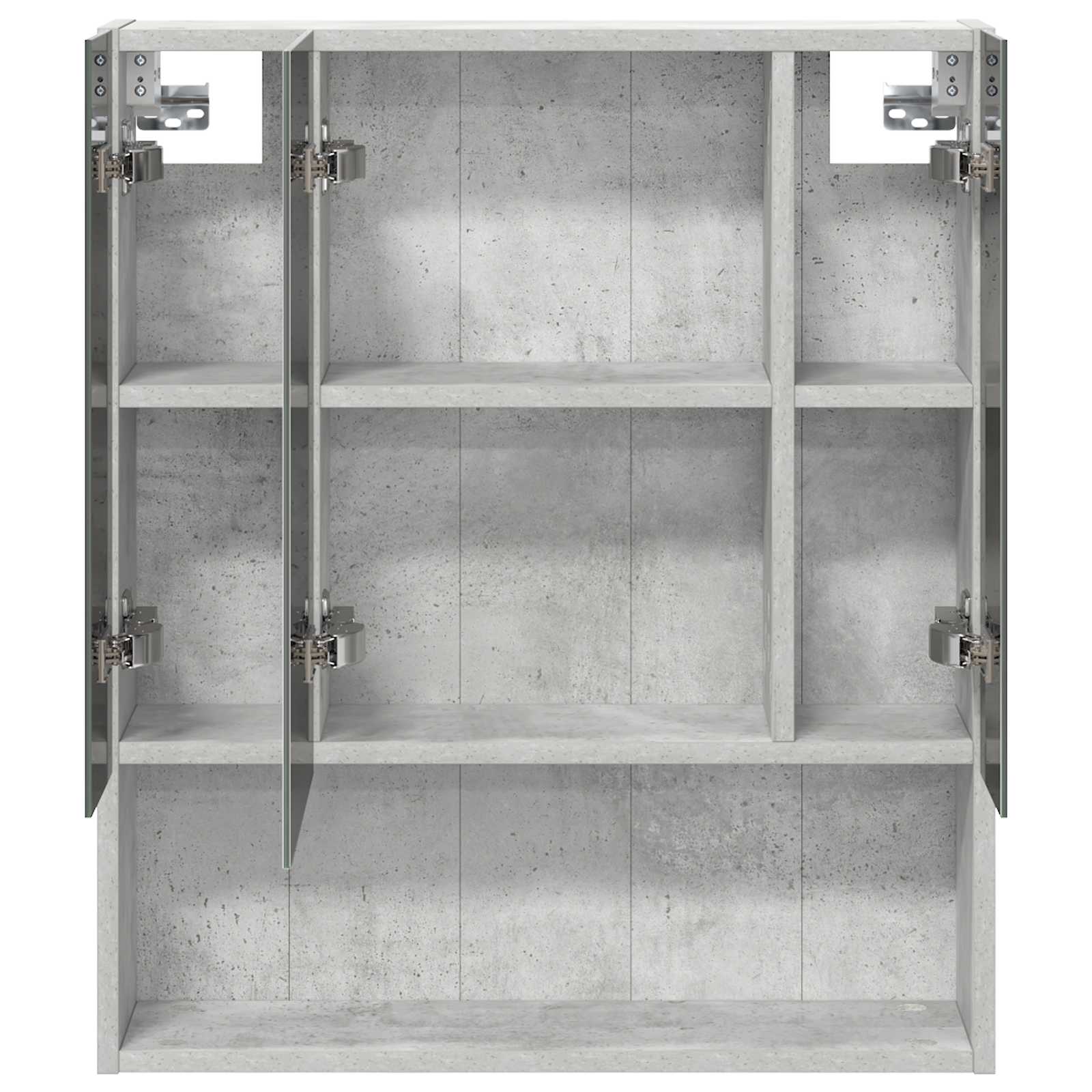 Koupelnová zrcadlová skříň Betonově šedá 60 x 14.5 x 70 cm - obrázek 6