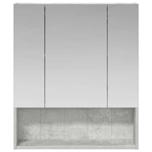 Koupelnová zrcadlová skříň Betonově šedá 60 x 14.5 x 70 cm - obrázek 5