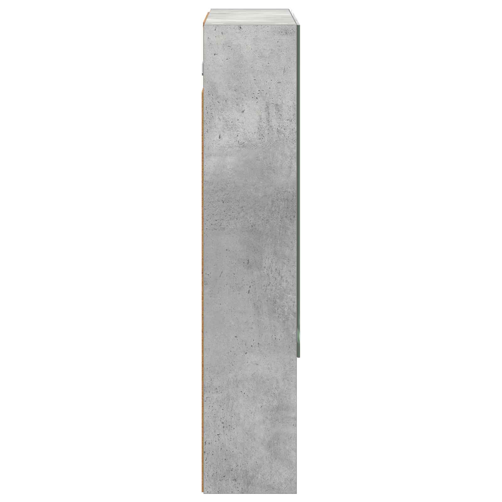 Koupelnová zrcadlová skříň Betonově šedá 60 x 14.5 x 70 cm - obrázek 7
