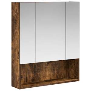 Koupelnová zrcadlová skříň Kouřový dub 60 x 14.5 x 70 cm - obrázek 2