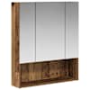 vidaXL Vannitoa peeglikapp Vana puit 60 x 14.5 x 70 cm Tehispuit