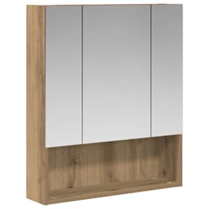 Koupelnová zrcadlová skříň Umělecký dub 60 x 14.5 x 70 cm - obrázek 2
