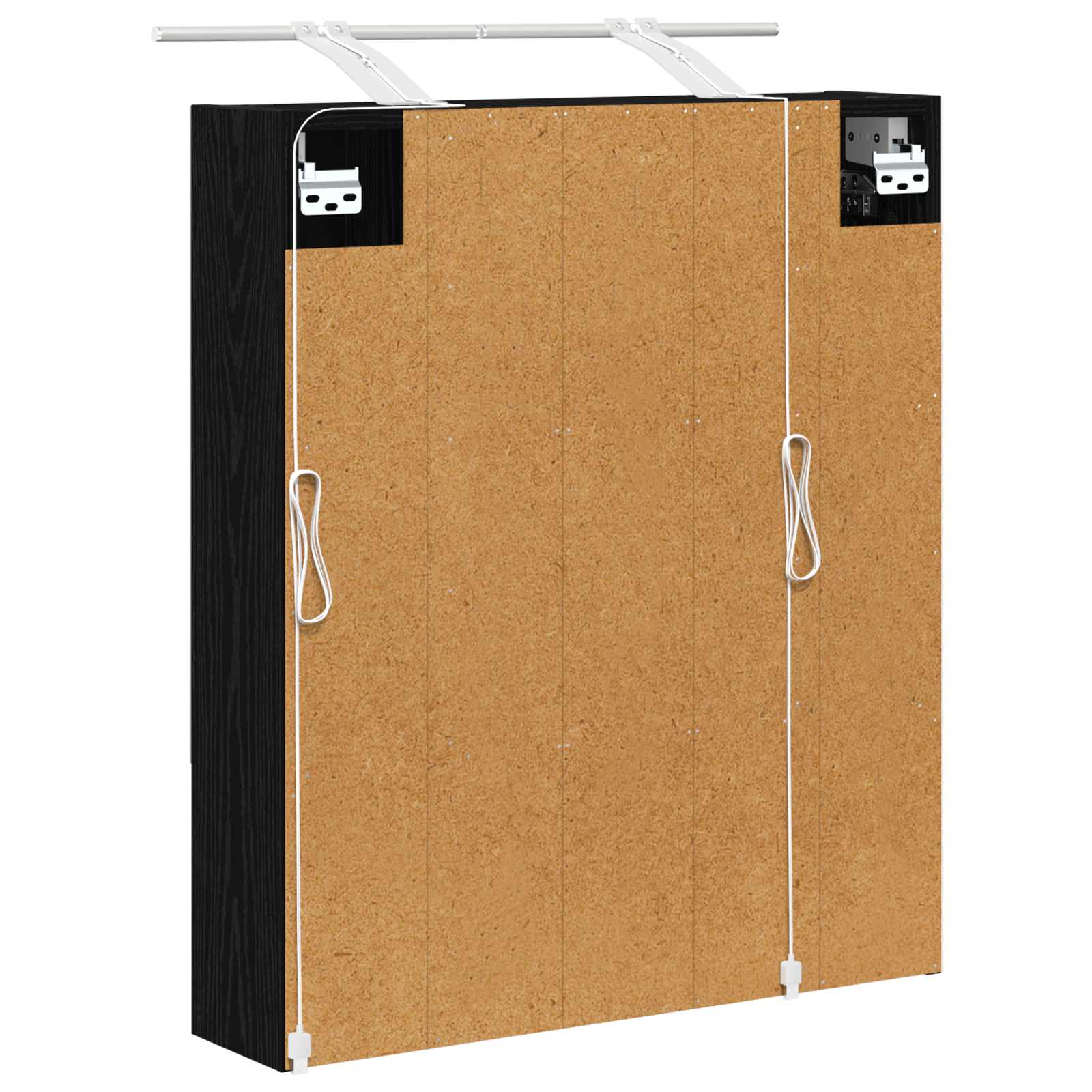 Koupelnová zrcadlová skříň s policí Černý dub 60 x 14.5 x 70 cm - obrázek 9