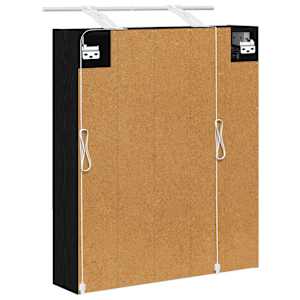 Koupelnová zrcadlová skříň s policí Černý dub 60 x 14.5 x 70 cm - obrázek 9