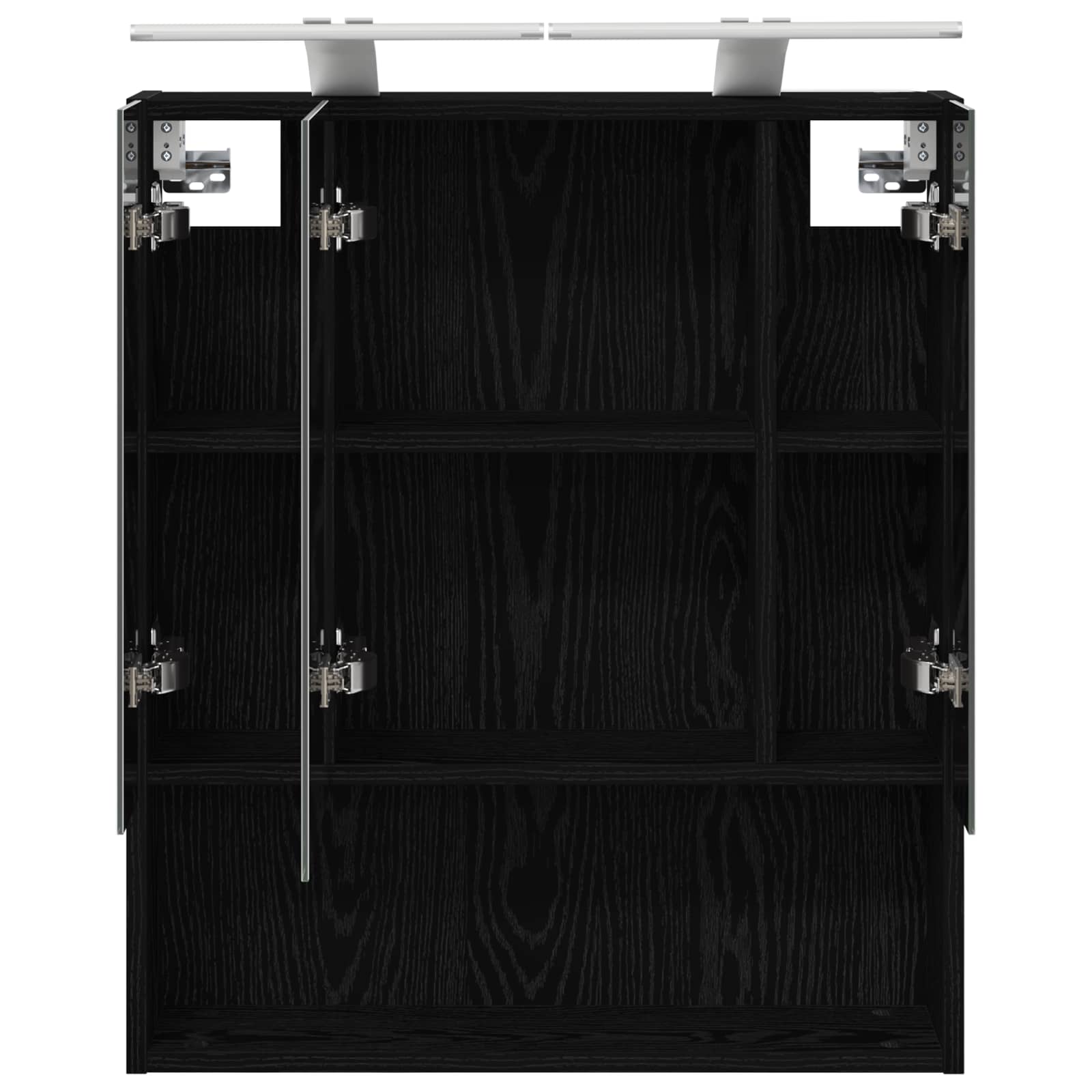 Koupelnová zrcadlová skříň s policí Černý dub 60 x 14.5 x 70 cm - obrázek 7