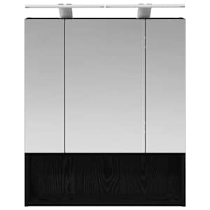 Koupelnová zrcadlová skříň s policí Černý dub 60 x 14.5 x 70 cm - obrázek 6