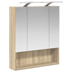 Koupelnová zrcadlová skříň Sonoma dub 60 x 14.5 x 70 cm - obrázek 5