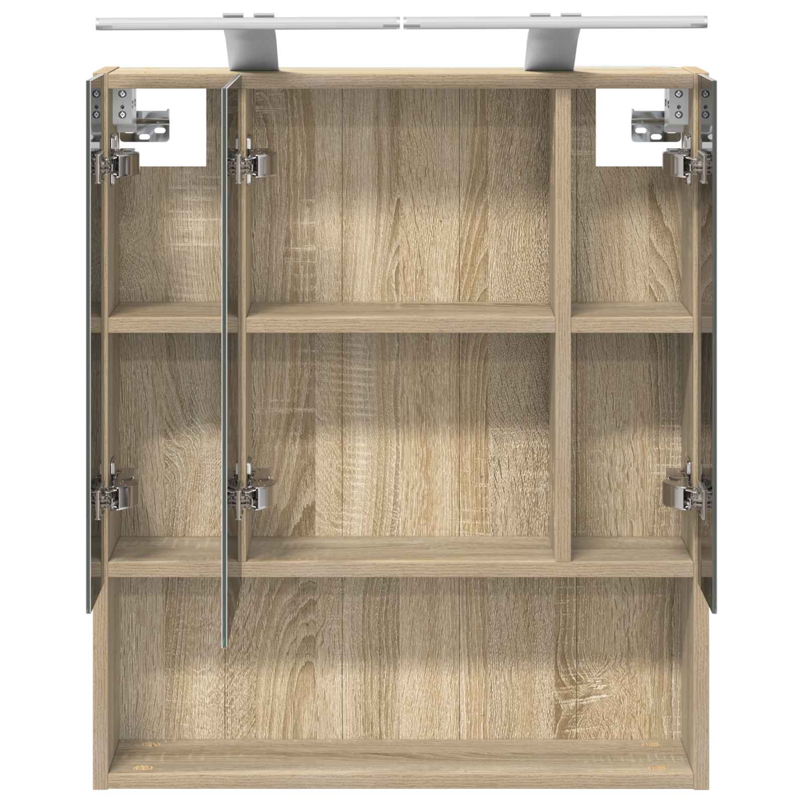 Koupelnová zrcadlová skříň Sonoma dub 60 x 14.5 x 70 cm - obrázek 7