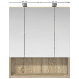 Koupelnová zrcadlová skříň Sonoma dub 60 x 14.5 x 70 cm - obrázek 6