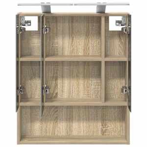Koupelnová zrcadlová skříň Sonoma dub 60 x 14.5 x 70 cm - obrázek 7