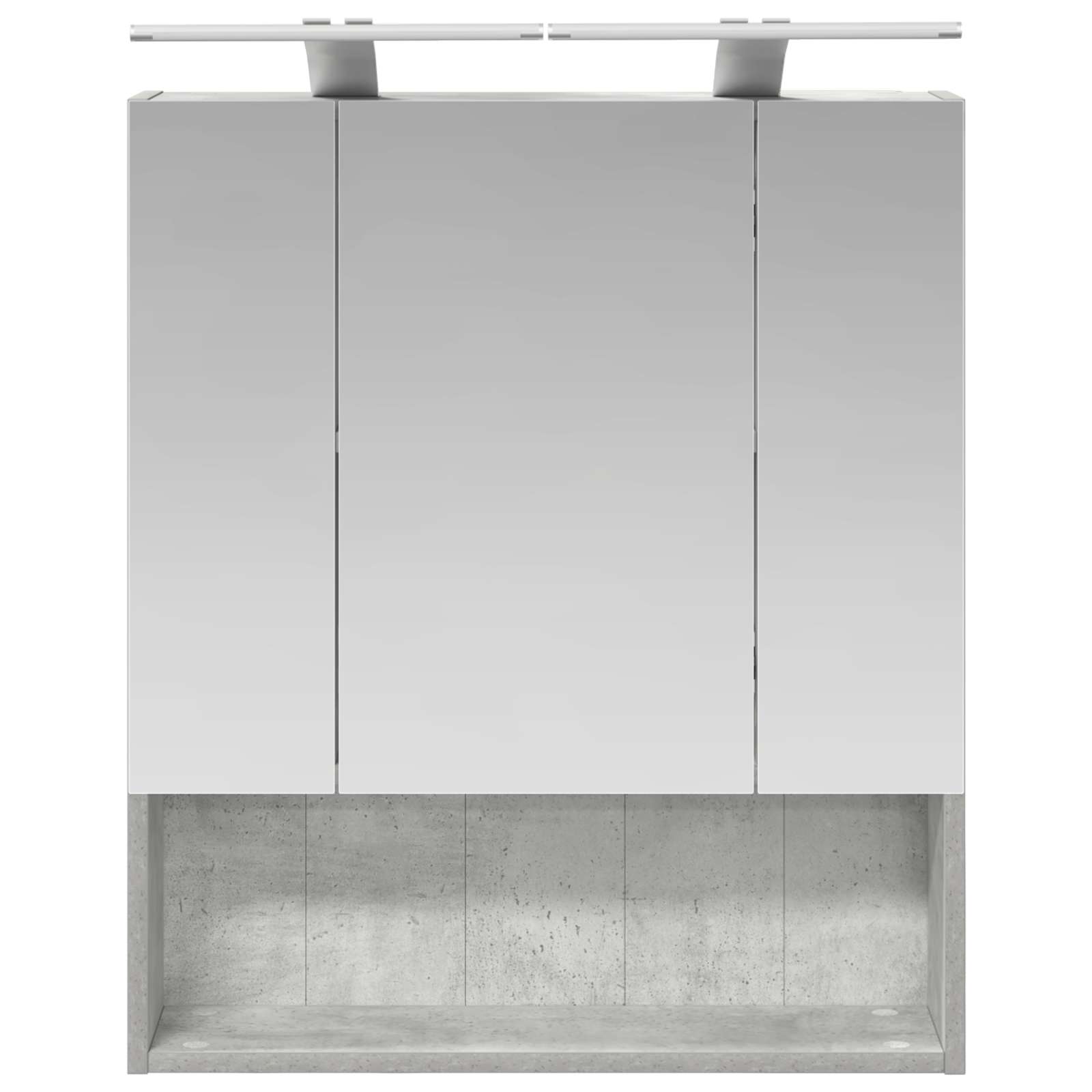 Koupelnová zrcadlová skříň Betonově šedá 60 x 14.5 x 70 cm - obrázek 6