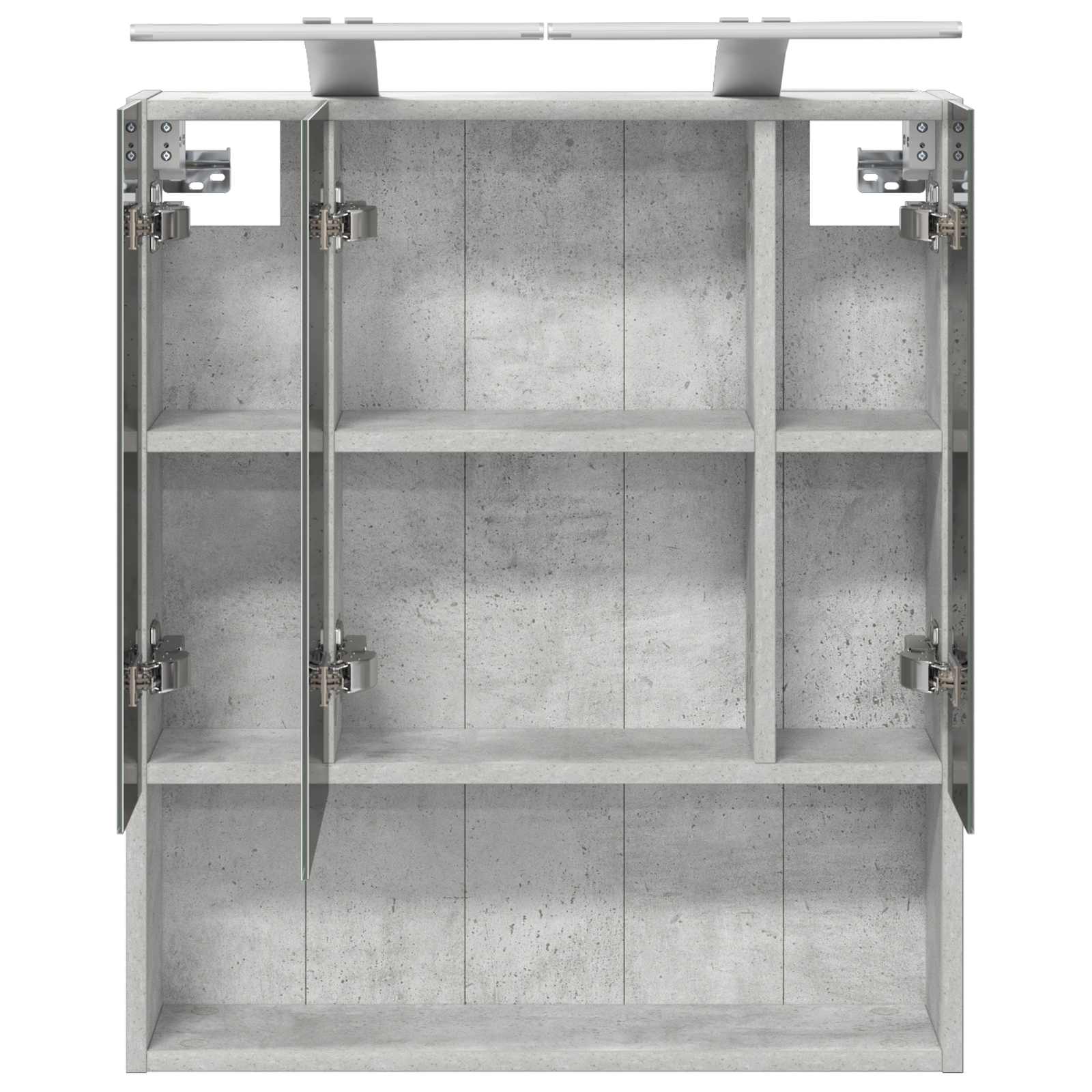 Koupelnová zrcadlová skříň Betonově šedá 60 x 14.5 x 70 cm - obrázek 7