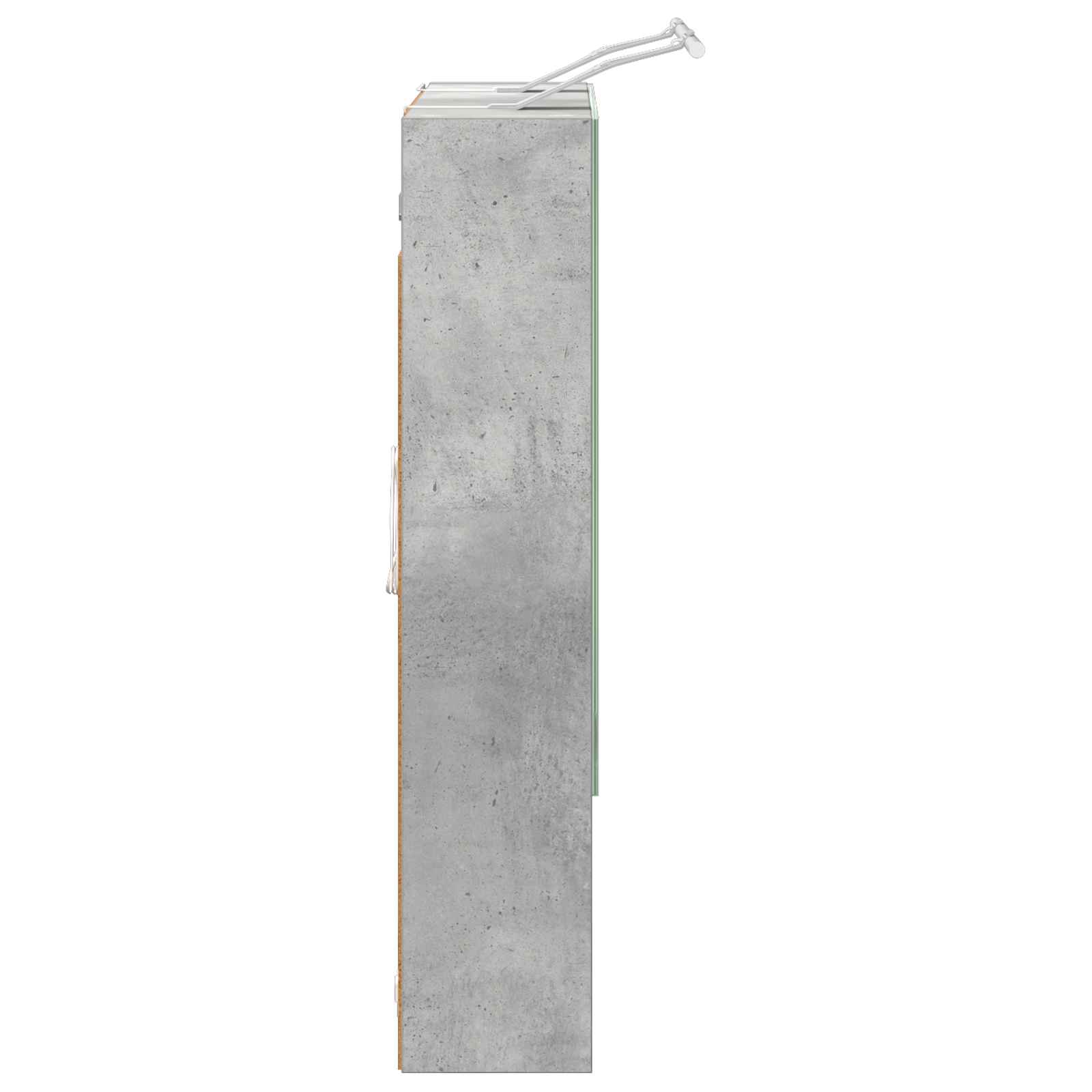 Koupelnová zrcadlová skříň Betonově šedá 60 x 14.5 x 70 cm - obrázek 8