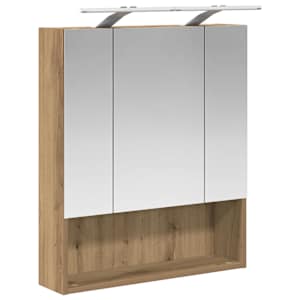 Koupelnová zrcadlová skříň Umělecký dub 60 x 14.5 x 70 cm - obrázek 5