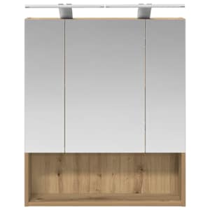 Koupelnová zrcadlová skříň Umělecký dub 60 x 14.5 x 70 cm - obrázek 6
