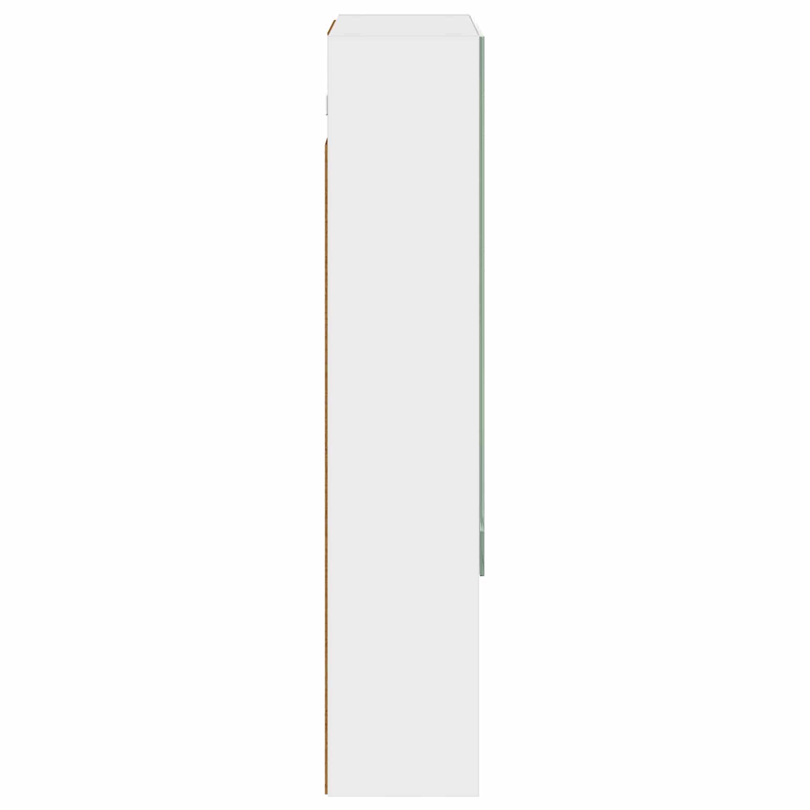 Badkamer spiegelkast Wit 50 x 14,5 x 70 cm Bewerkt hout - Afbeelding 7
