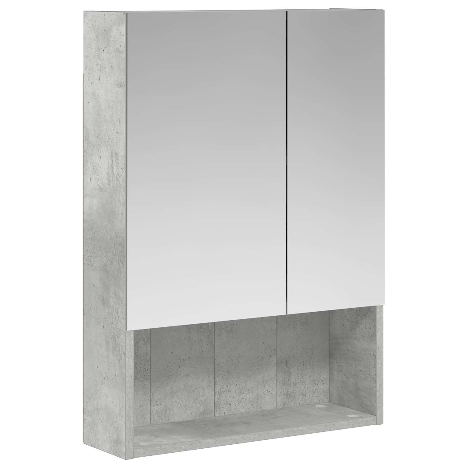 Koupelnová zrcadlová skříň Betonově šedá 50 x 14,5 x 70 cm - obrázek 2