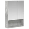 vidaXL Vannitoa peeglikapp Betoonhall 50 x 14,5 x 70 cm Tehispuit