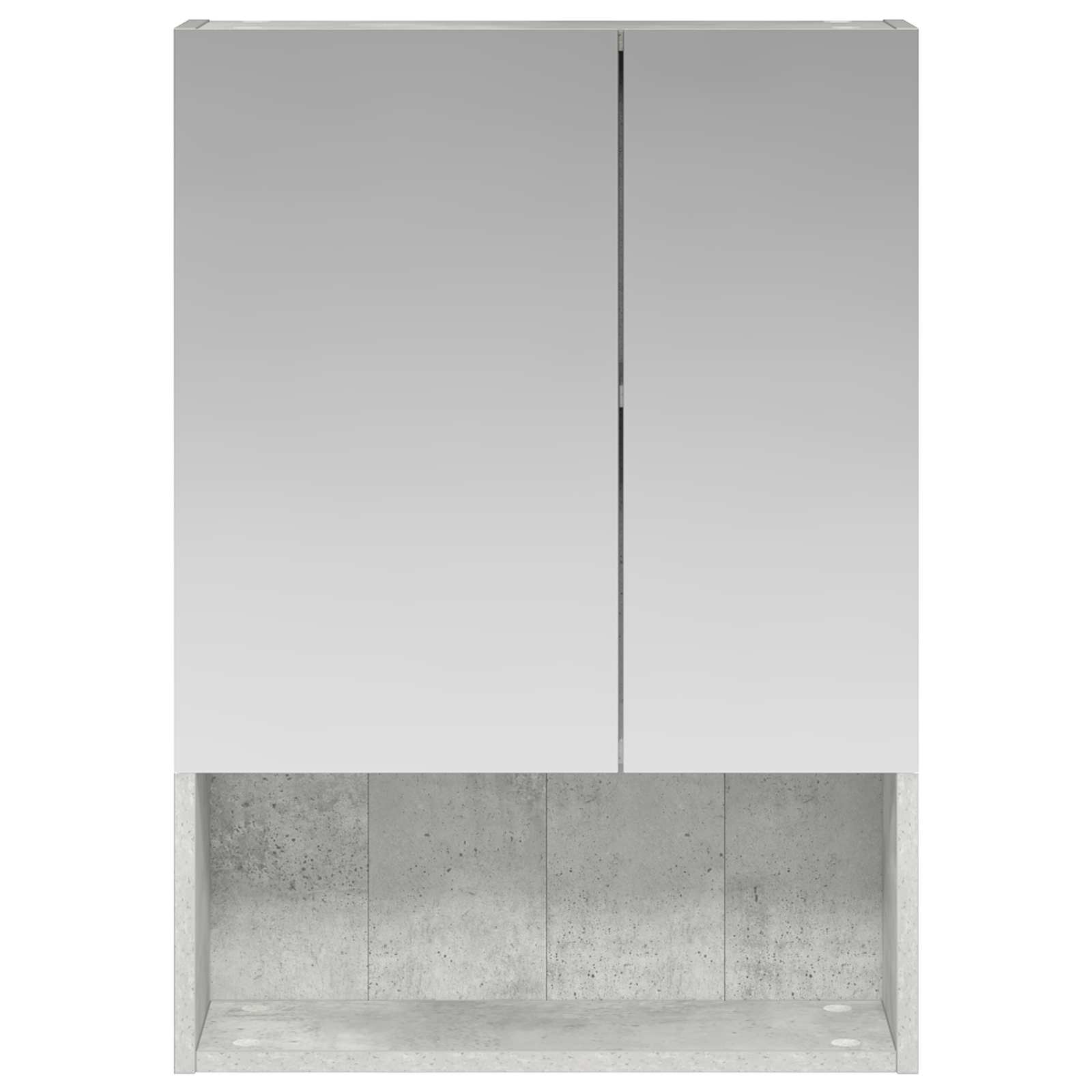 Koupelnová zrcadlová skříň Betonově šedá 50 x 14,5 x 70 cm - obrázek 5