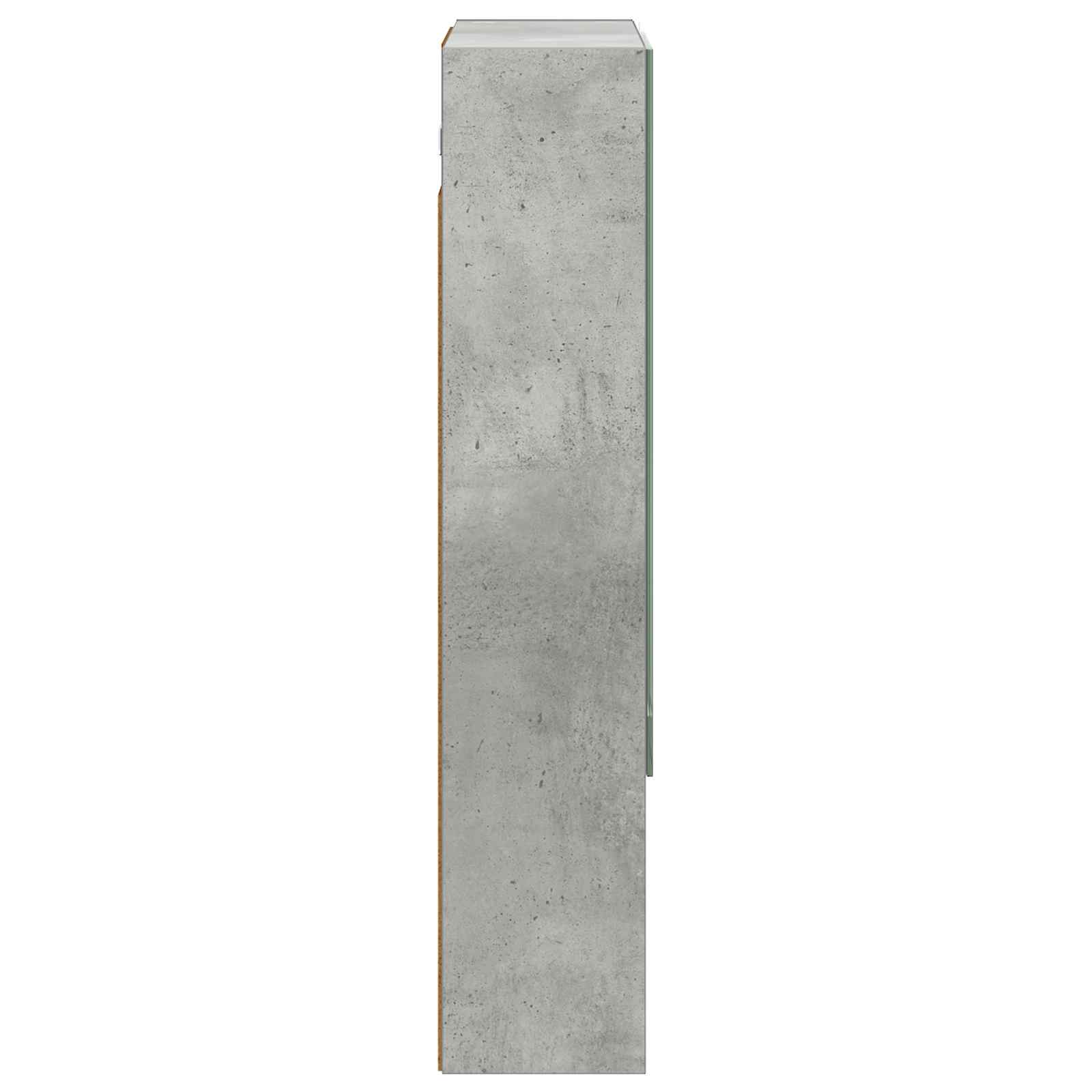 Koupelnová zrcadlová skříň Betonově šedá 50 x 14,5 x 70 cm - obrázek 7