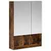 vidaXL Vannitoa peeglikapp Suitsetatud tamm 50 x 14,5 x 70 cm