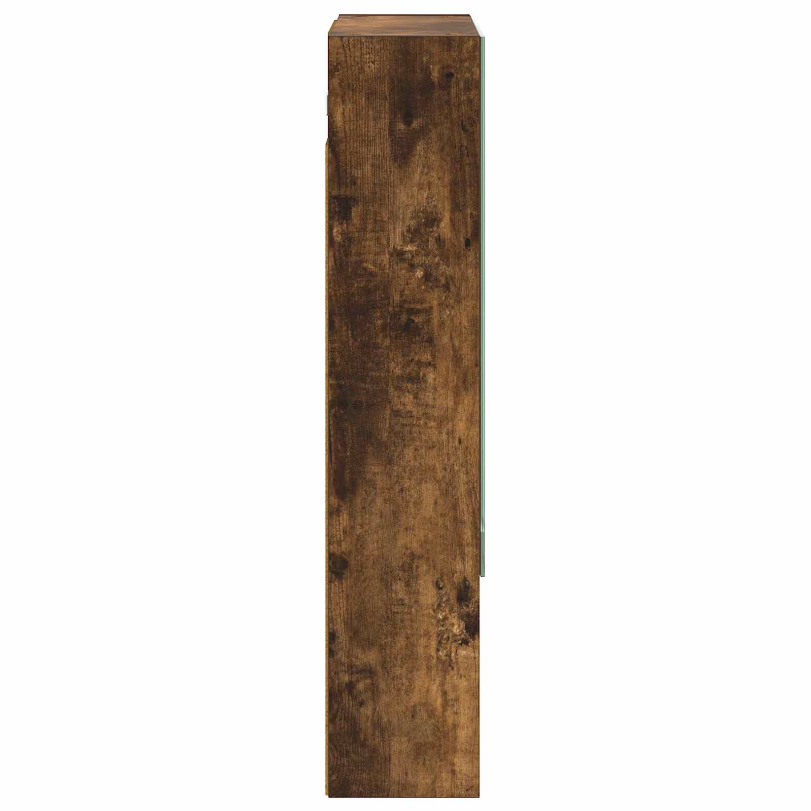 Koupelnová zrcadlová skříň Kouřový dub 50 x 14,5 x 70 cm - obrázek 7