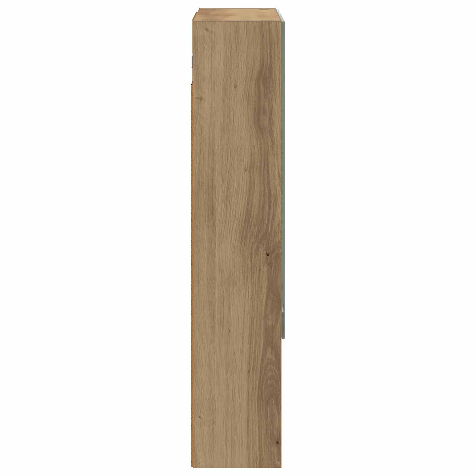 Koupelnová zrcadlová skříň Umělecký dub 50 x 14,5 x 70 cm - obrázek 7